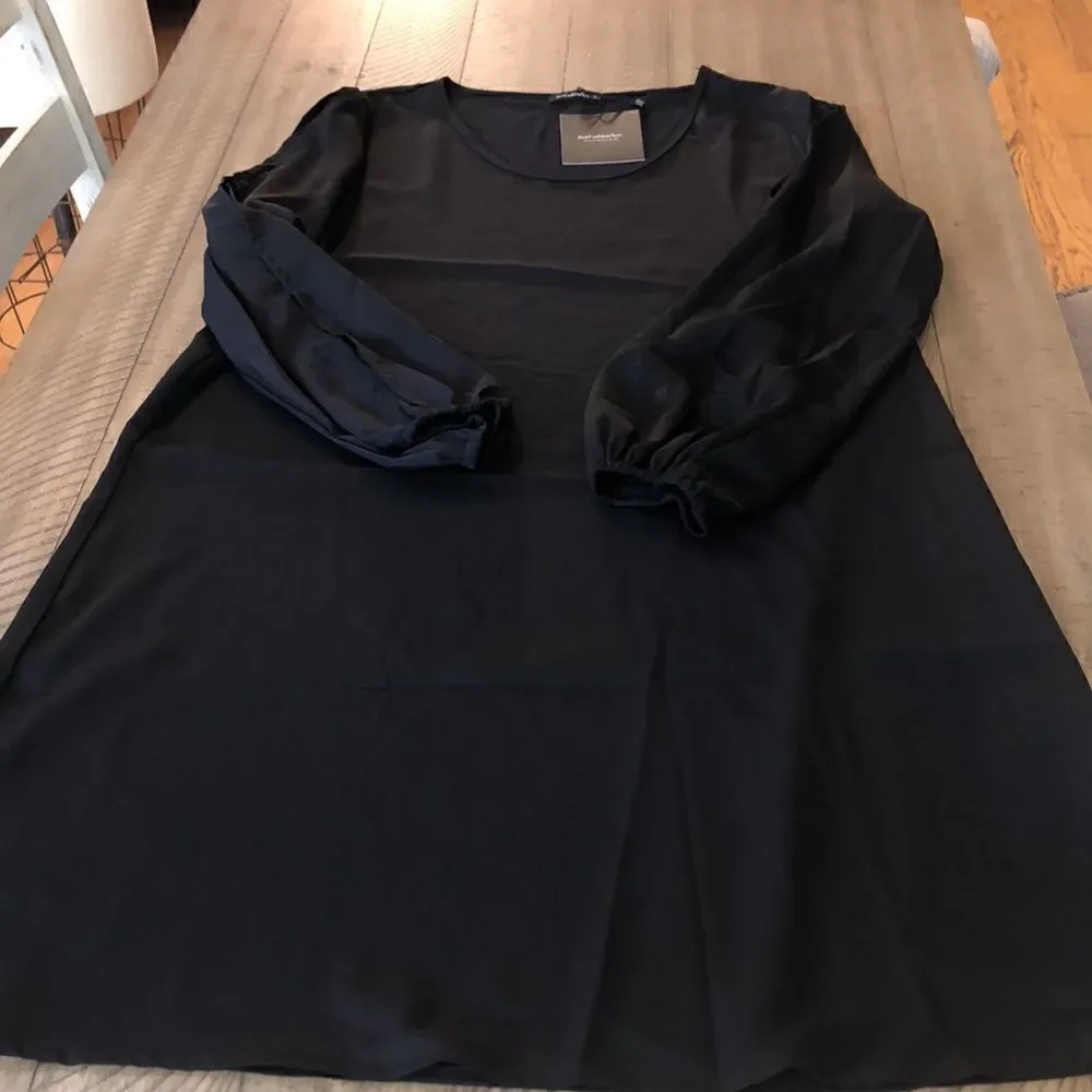 Gorgeous Black Dress Shoulders Cutout Twist 🪩 💃 NWT Cotton Blend Comfort!